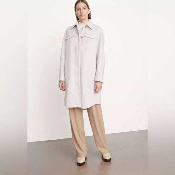 Vince Brushed Wool Shirt Coat size M - Picture 2 of 12